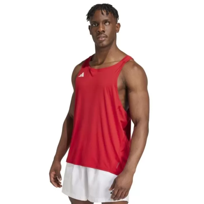 adidas Adizero E Singlet Rojo Fashion