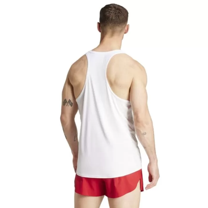 adidas Adizero E Singlet Blanco Best