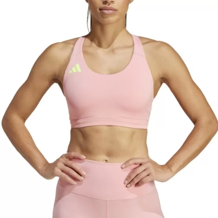 adidas Adizero Medium-Support Bra Rosa Best Sale