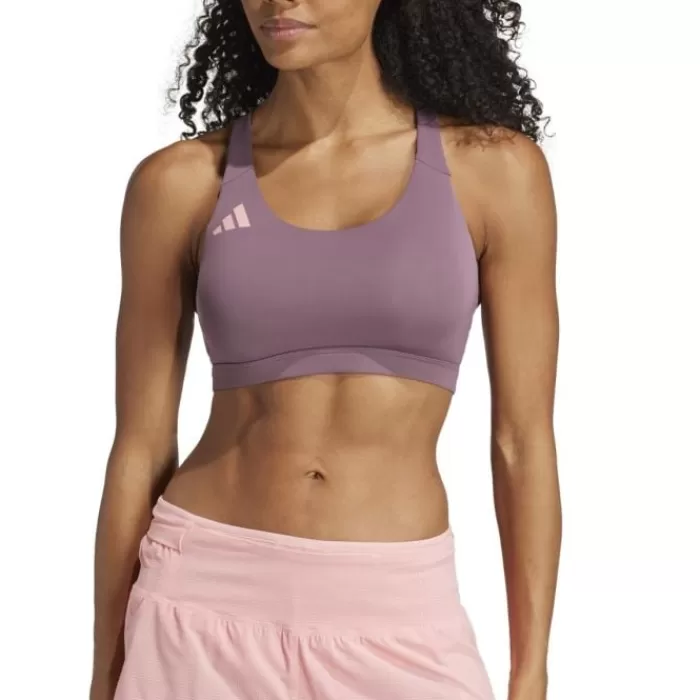 adidas Adizero Medium-Support Bra Morado Shop