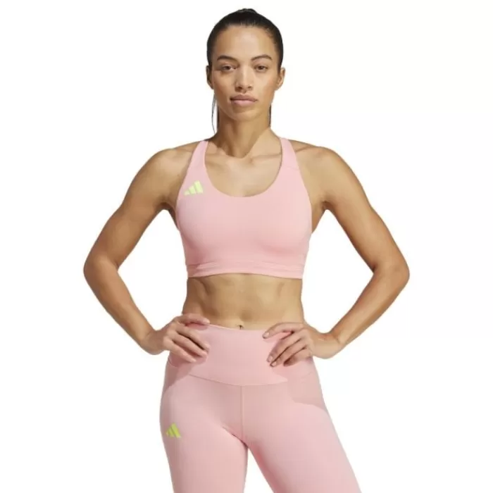 adidas Adizero Medium-Support Bra Rosa Best Sale