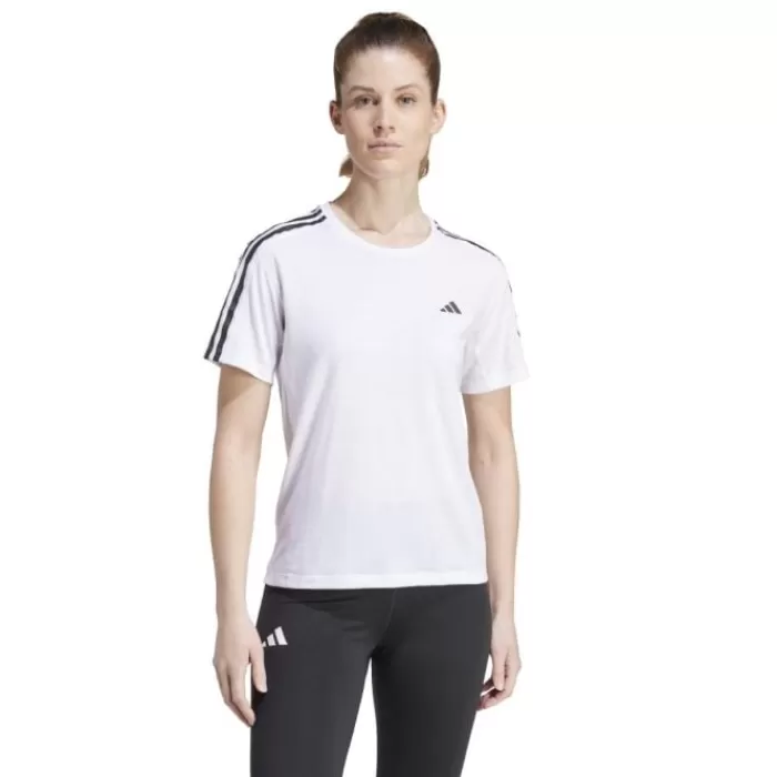 adidas Own The Run E 3-Stripes T-shirt Blanco Discount