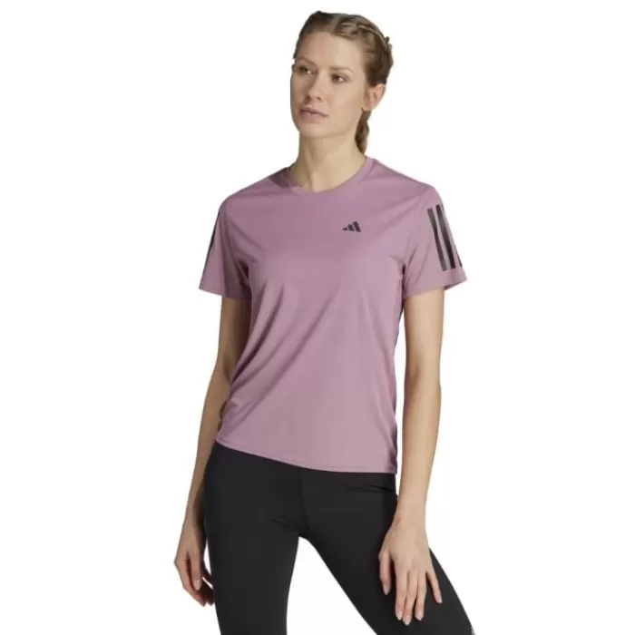 adidas Own The Run Short Sleeve Tee Morado Hot