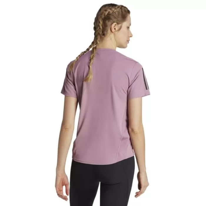 adidas Own The Run Short Sleeve Tee Morado Hot