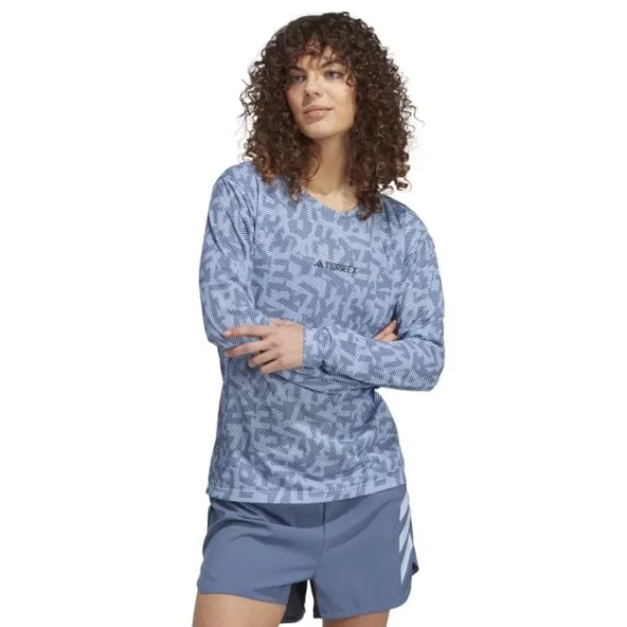 adidas Trail Long Sleeve Gfx Azul Flash Sale