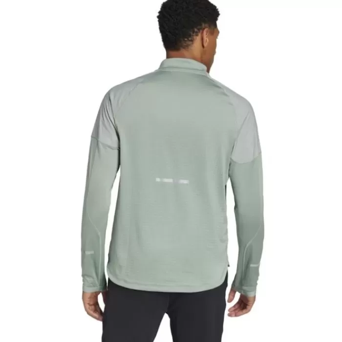 adidas Ultimate Hivis 1/2 LS Verde Flash Sale