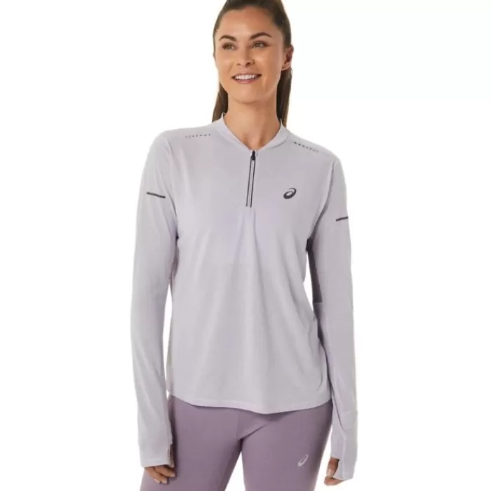 Asics Metarun Half-Zip LS Top Morado Store