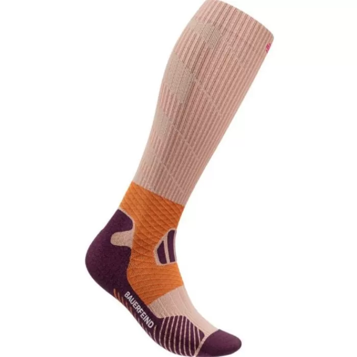 Bauerfeind Trail Run Compression Socks High Cut Naranja Flash Sale