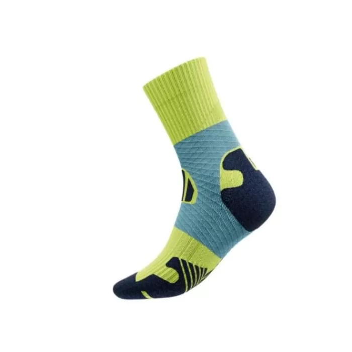 Bauerfeind Trail Run Compression Socks Mid Cut Azul Cheap