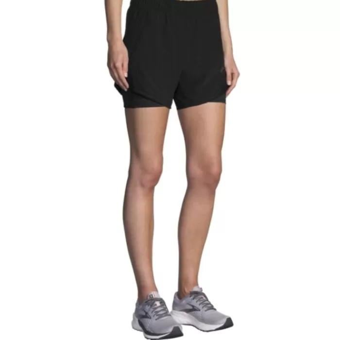 Brooks Chaser 5" 2In1 Shorts Negro Fashion