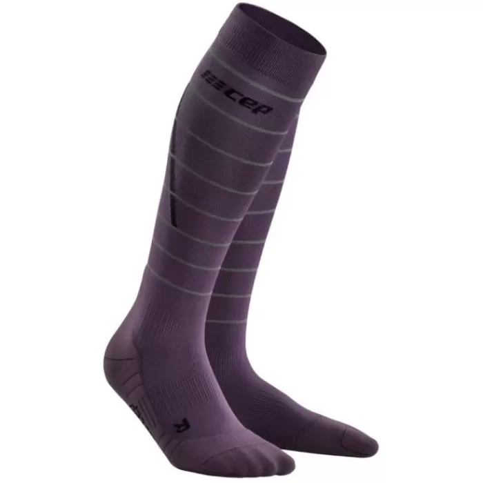 CEP Reflective Compression Socks Morado Flash Sale