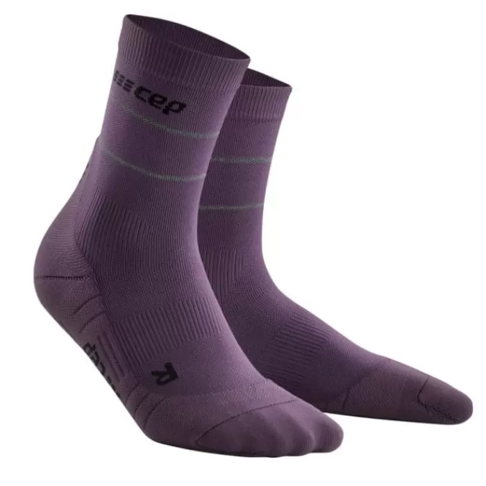 CEP Reflective Mid-Cut Socks Morado New