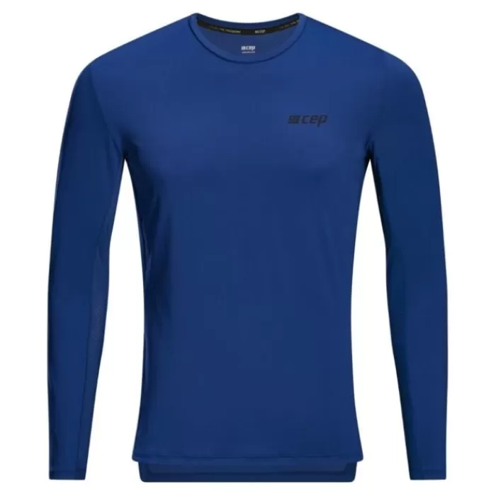 CEP The Run Shirt Round Neck Long Sleeve Azul Store