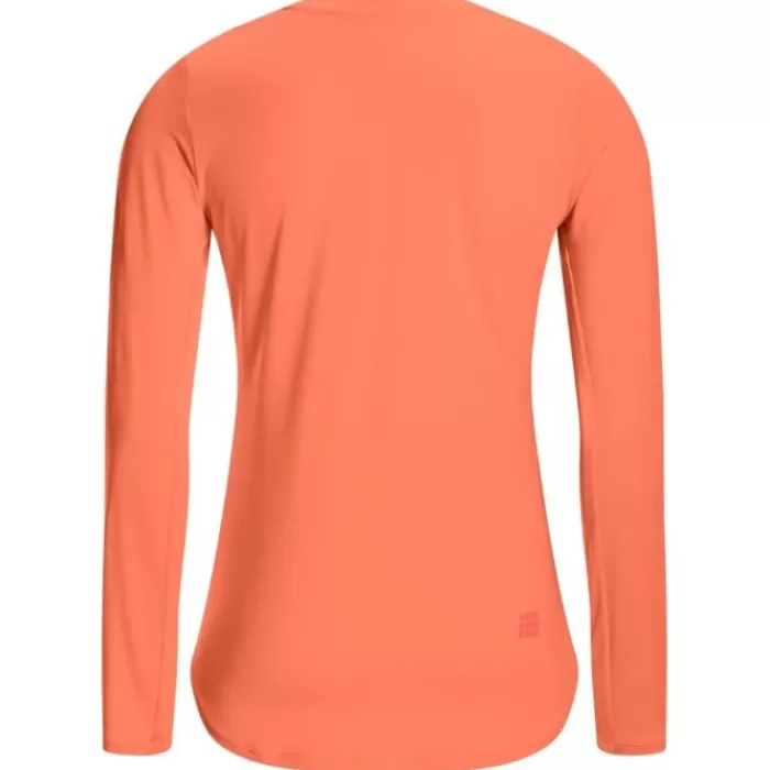 CEP The Run Shirt Round Neck Long Sleeve Naranja Cheap