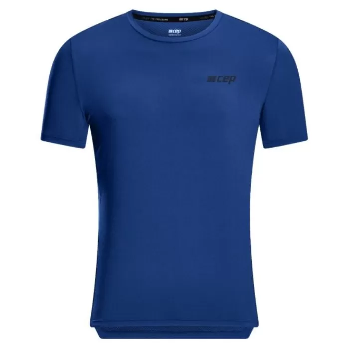 CEP The Run Shirt Round Neck Short Sleeve Azul Store