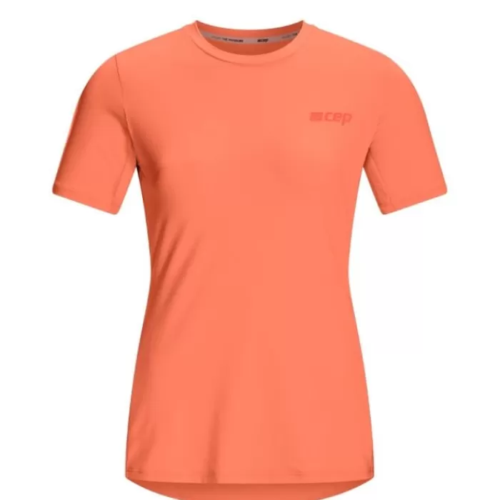 CEP The Run Shirt Round Neck Short Sleeve Naranja Outlet