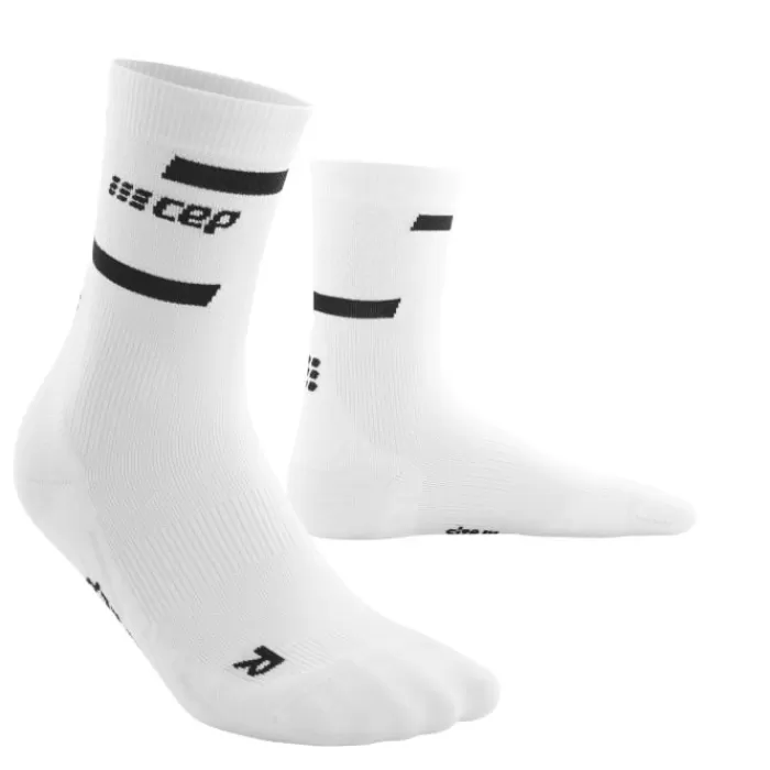 CEP The Run Socks Mid Cut V4 Blanco Best