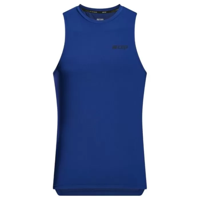 CEP The Run Tank Top Round Neck Azul Discount