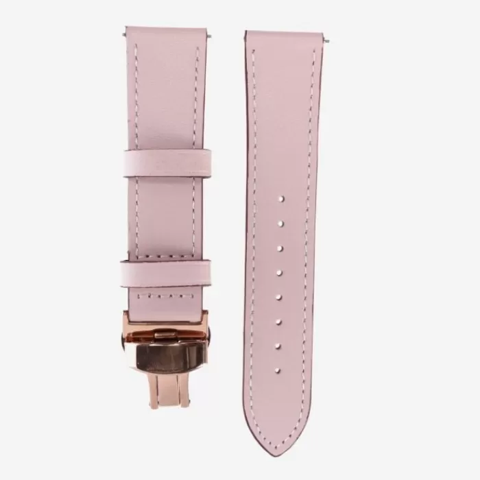 Elevate Watch Band for Forerunner 22mm (Leather) Rosa Best