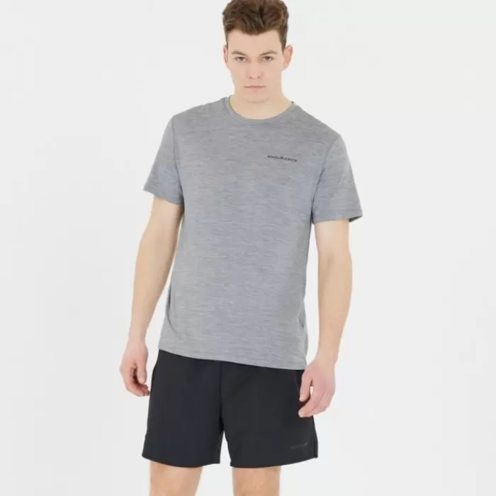 Endurance Abdon Melange Short Sleeve Tee Gris Cheap