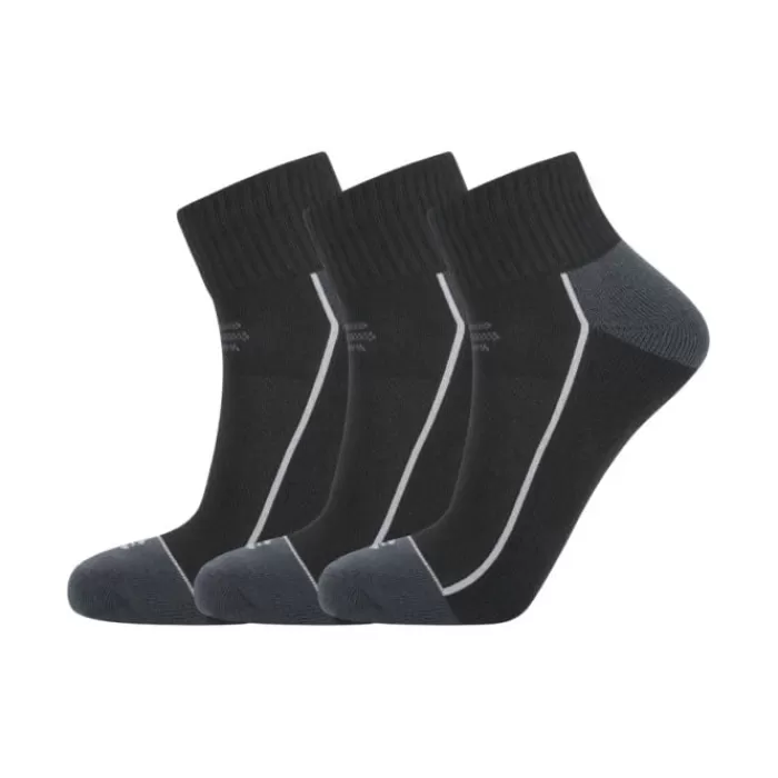 Endurance Avery Quarter Socks 3-Pack Negro Sale