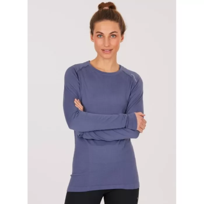 Endurance Halen Seamless Long Sleeves Tee Azul Best Sale