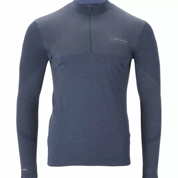 Endurance Jaro Seamless Midlayer Azul Clearance