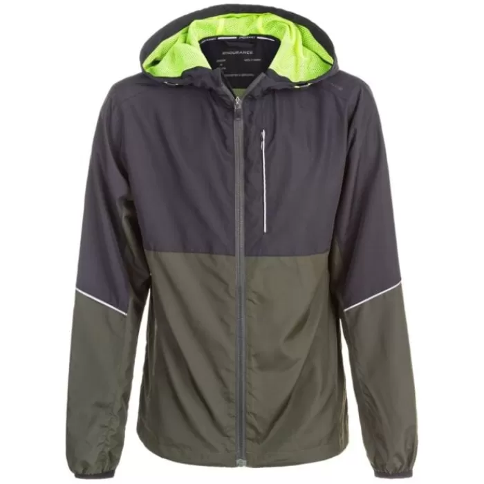 Endurance Lassie Running Jacket W/Hood Negro Cheap