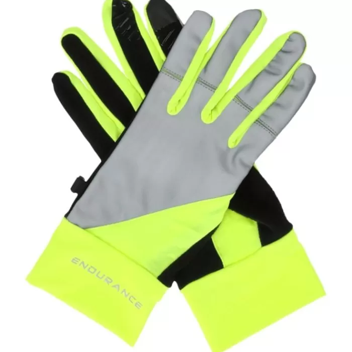 Endurance Mingus Run Gloves Amarillo Hot