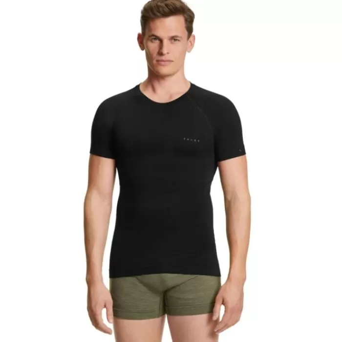 Falke RU Short Sleeve Tee Warm Negro Clearance