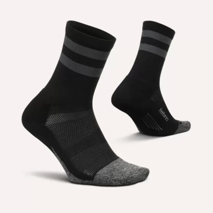 Feetures Elite Light Cushion Mini Crew Negro Outlet