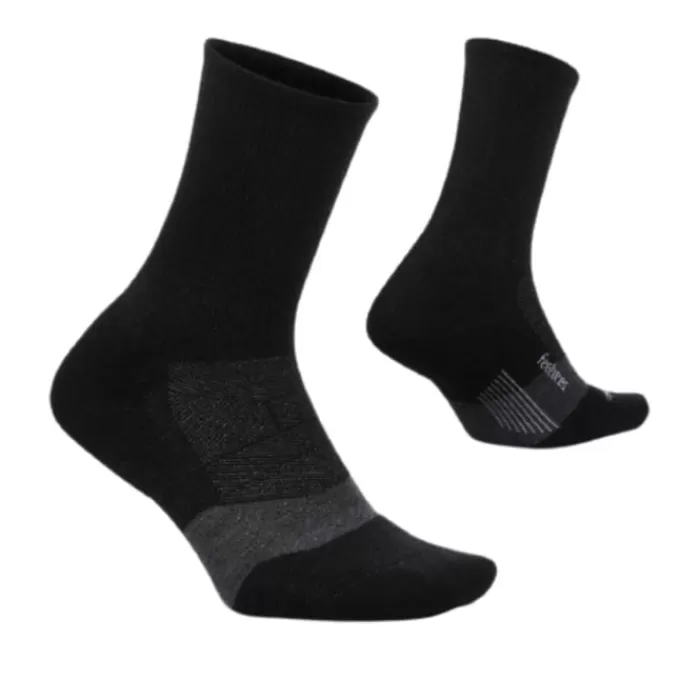 Feetures Merino 10 Ultra Light Mini Crew Negro Discount