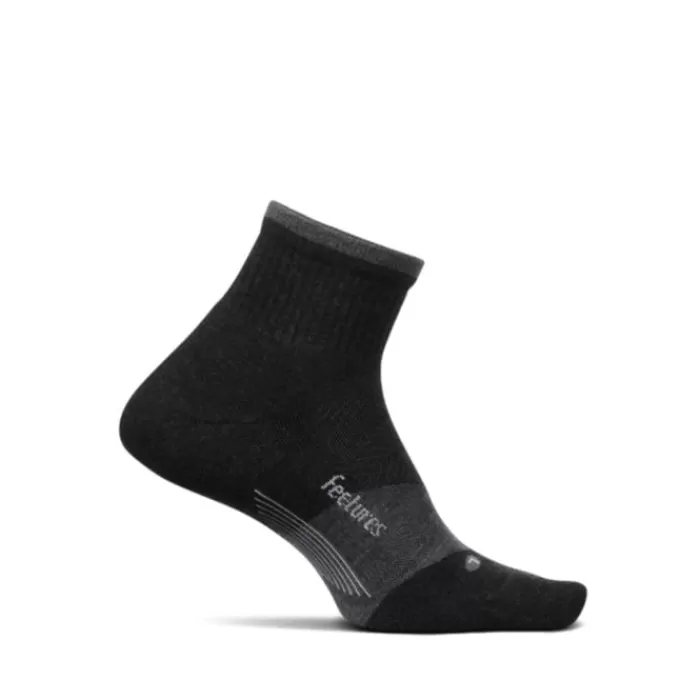 Feetures Trail Cushion Quarter Socks Negro Best Sale