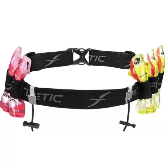 Fitletic Race Number Belt w/Gels Negro Outlet