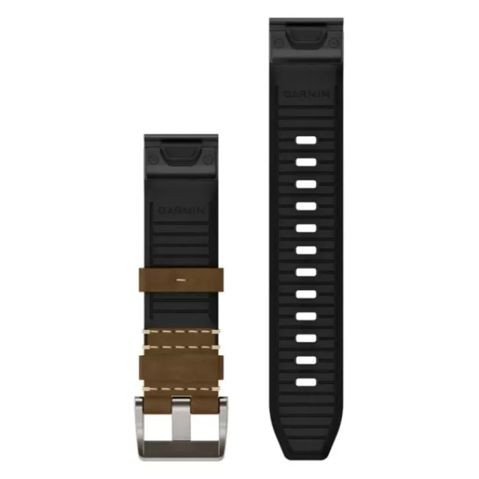 Garmin QuickFit® 22 Strap (Leather/Hybrid) Marrón Fashion