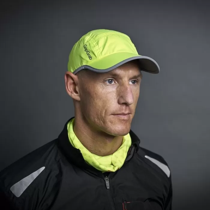 GripGrab Hi-Vis Lightweight Running Cap Amarillo Online