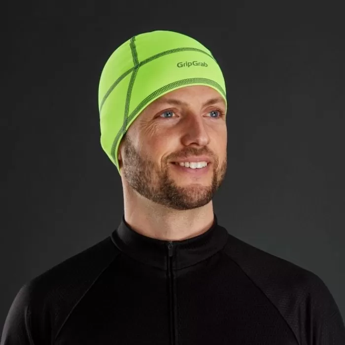 GripGrab Lightweight Thermal Hi-Vis Skull Cap Hot