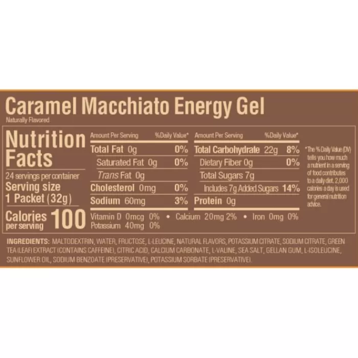 GU Energy Gel Caffeine (Caramel Macchiato) Hot