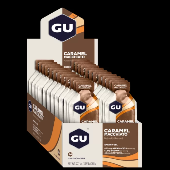 GU Energy Gel Caffeine 24x32g (Caramel Macchiato) Best