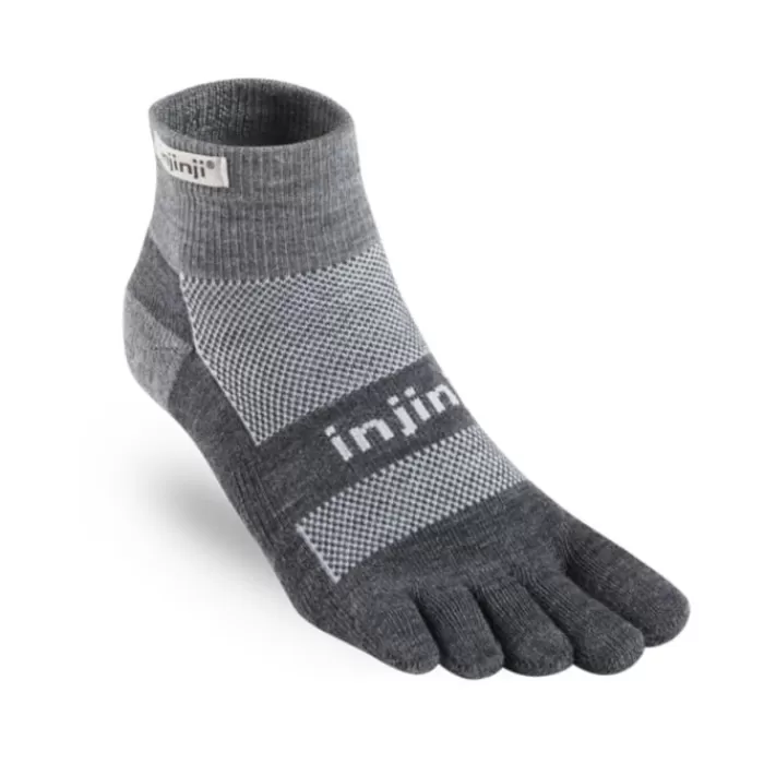 Injinji Outdoor Midweight Mini Crew NuWool Gris Outlet