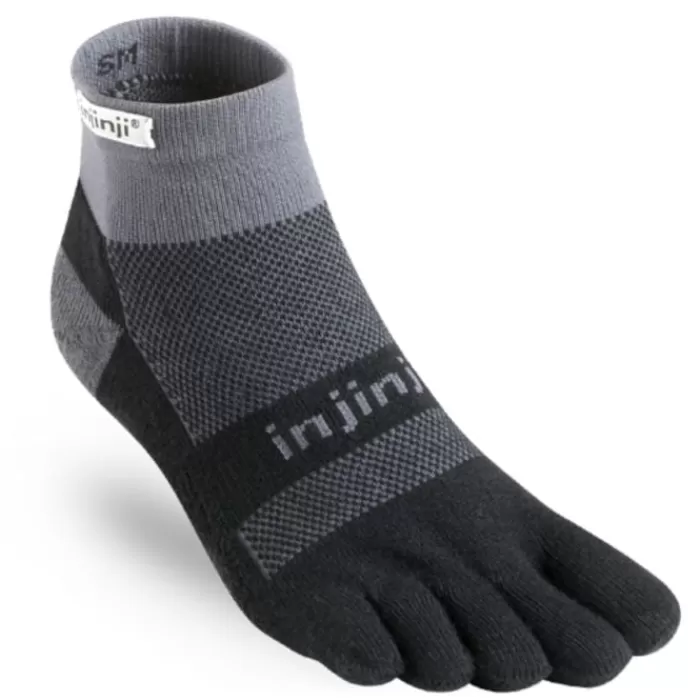 Injinji Performance Run Mid Weight Mini Crew Gris New