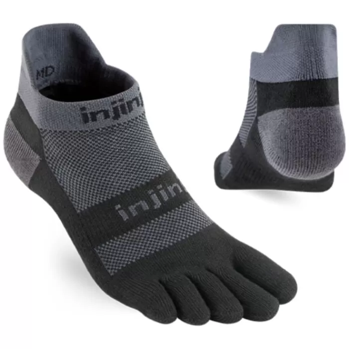 Injinji Performance Run Mid Weight No-Show Gris Clearance