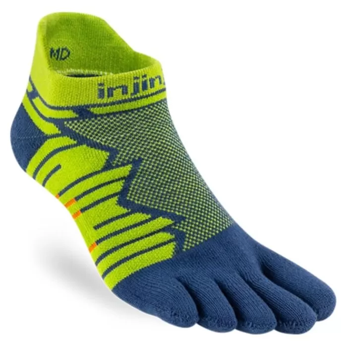 Injinji Ultra Run Mid Weight No-show Verde Hot