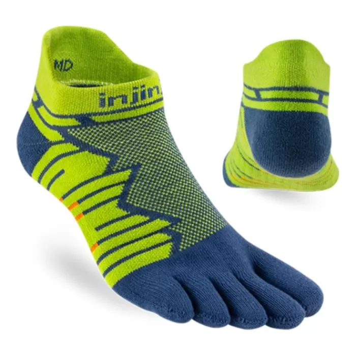 Injinji Ultra Run Mid Weight No-show Verde Hot