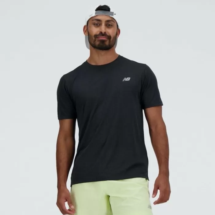 New Balance Athletics Run T-shirt Negro Hot