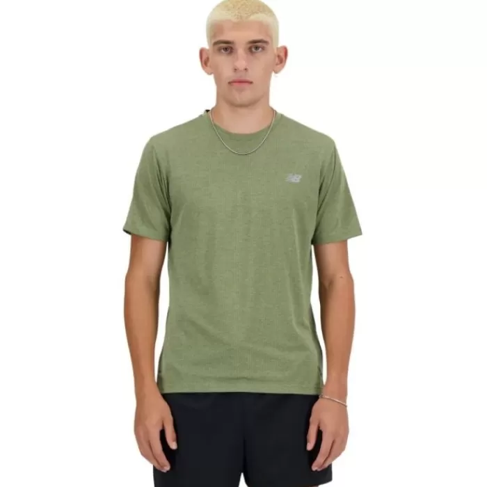 New Balance Athletics Run T-shirt Verde Online