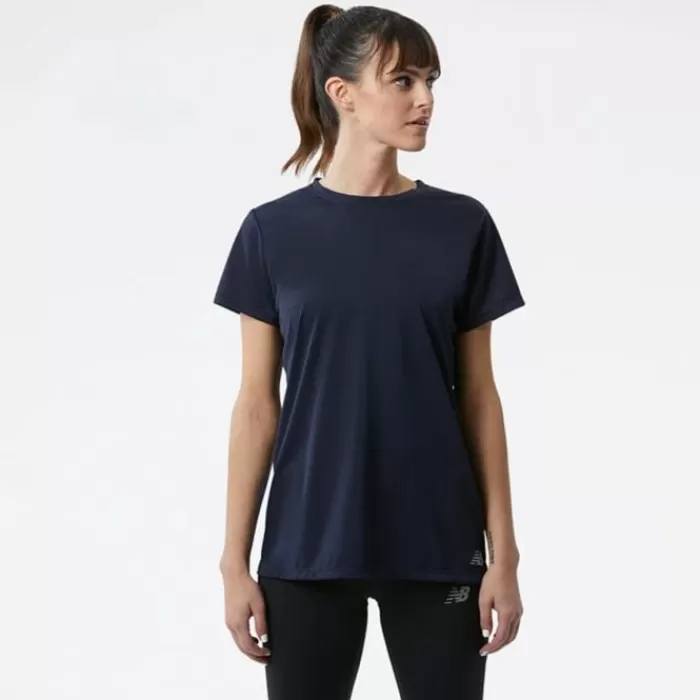 New Balance Core Run Short Sleeve Negro Discount