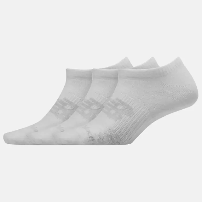 New Balance Flat Knot No Show - 3 Pack Blanco Cheap