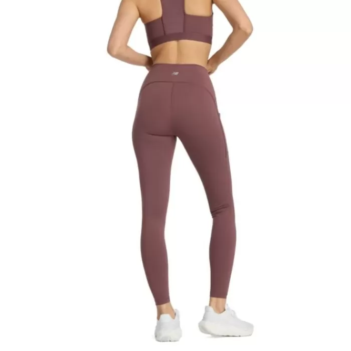 New Balance NB Sleek Pocket High Rise Legging 27" Marrón Best Sale