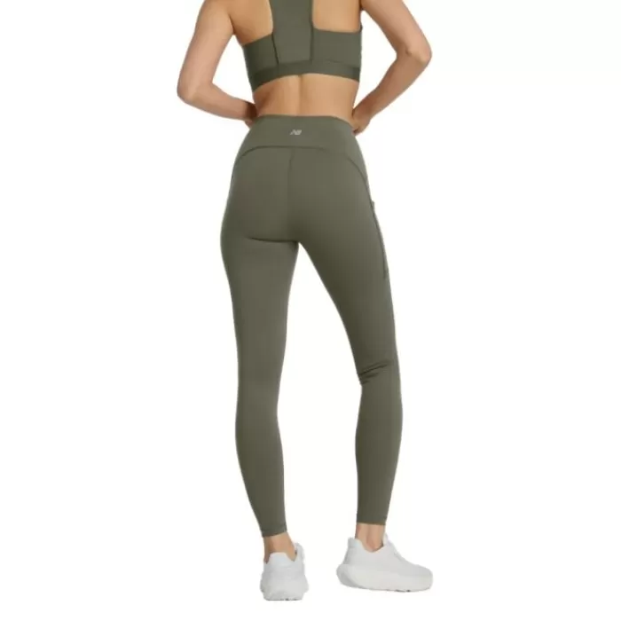 New Balance NB Sleek Pocket High Rise Legging 27" Verde Shop